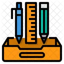 Materiales Escolares Herramienta Regla Icono