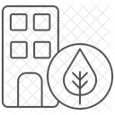 Materiaux De Construction Verts Thinline Icon Icône