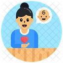 Maternidad Amor Infantil Amor Neonatal Icon