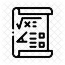 Mathematiques Formule Equations Icône