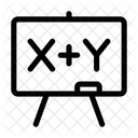 Math Equation Board Algebra Calculation Icon