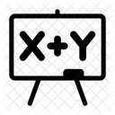 Math Equation Board Algebra Calculation Icon