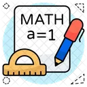 Math Paper Math Test Math Exam Icon