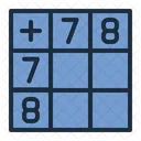 Math Puzzle Table Logic Icon