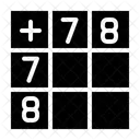 Math Puzzle Table Logic Icon