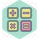 Math Symbols Accounting Blocks Icon