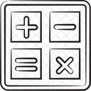 Calculation Maths Calculator Keys Icon