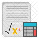 Mathearbeit Mathematikarbeit Mathe Testarbeit Symbol