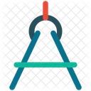 Mathematik Kompass Zeichnen Symbol