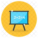 Mathe Vorlesung Schreibtafel Vorlesungstafel Symbol