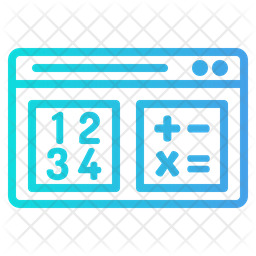 Mathematic Icon - Download in Gradient Style