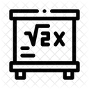Mathematical Formula On Chalkboard Mathematics Research Icon