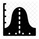 Mathematical Graph Statistics Analysis Icon