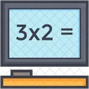 Monitor Screen Maths Icon