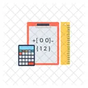 수학 계산 통계 아이콘