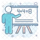 Maths Lecture Maths Training Classroom Lecture Icon