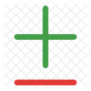 Mathematics Positive And Negative Mathematical Symbol Icon