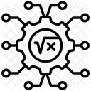 Mathematics Gear System Icon