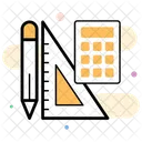 Mathematische Werkzeuge Lehrmittel Zeicheninstrument Symbol