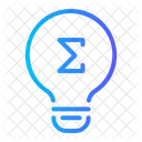 Maths Solution Light Bulb Icon