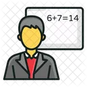 Maths Lecture Numeric Sum Maths Education Icon