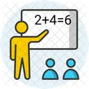 수학 강의 수학 수업 수학 수업 아이콘