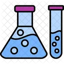 Matraz Cuidado De La Salud Quimico Matraz Conico Investigacion De Laboratorio Icono