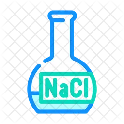 Matraz de nacl  Icono