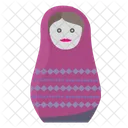 Matreshka Toy Woman Icon
