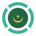Mauritania Bandeira Ícone