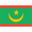 Mauritania Flag World Icon