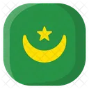 Mauritania Flag Country Icon