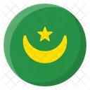 Mauritania Mauritano Bandeira Ícone
