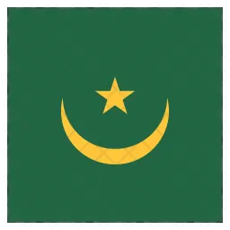 Mauritanie Flag Icône