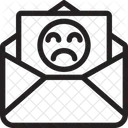 Mauvais Papier Mauvais Contenu Triste Humeur Icône