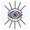 Mauvais Oeil Halloween Effrayant Icône