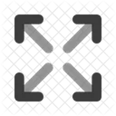 Maximaze Arrow Crossroad Icon