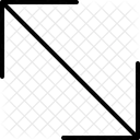 Maximiser Diagonale Fleche Icône