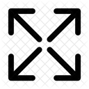 Maximiser Interface Web Icône