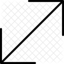 Maximiser Diagonale Fleche Icône