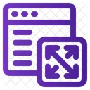 Maximiser Page Site Web Icône