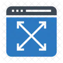 Estender Ampliar Navegador Ícone