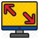 Computer Arrow Maximize Icon