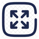 Maximize Square Arrow Ui Icon