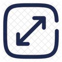 Maximize Square Arrow Ui Icon