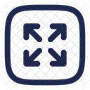 Maximize Square Arrow Ui Icon