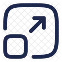 Maximize Square Arrow Ui Icon