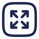 Maximize Square Arrow Ui Icon