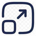 Maximize Square Arrow Ui Icon