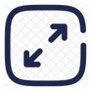 Maximize Square Minimalistic Arrow Ui Icon
